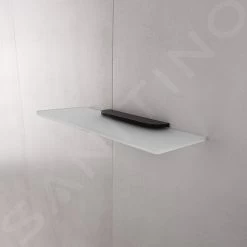 Nimco Nikau - Étagère, Longueur 500 Mm, Verre Mat / Noir Mat NKC 30091B-50-90 -Magasin De Salle De Bain 7b229389402325e56be29707