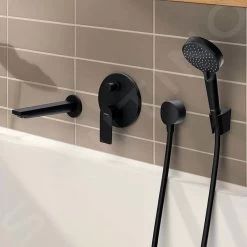Hansgrohe Rebris E - Bec Déverseur Pour Baignoire, Noir Mat 72431670 -Magasin De Salle De Bain 7ee1f8d986f2807274303a60