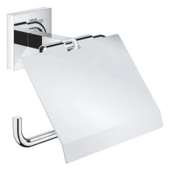 Grohe QuickFix Start Cube - Porte-papier De Toilette Avec Couvercle, Chrome 41102000