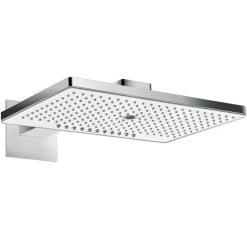 Hansgrohe Rainmaker Select - Douche De Tête 460, 3 Jets EcoSmart 9l/min, Bras De Douche 460 Mm, Blanc/chrome 24017400