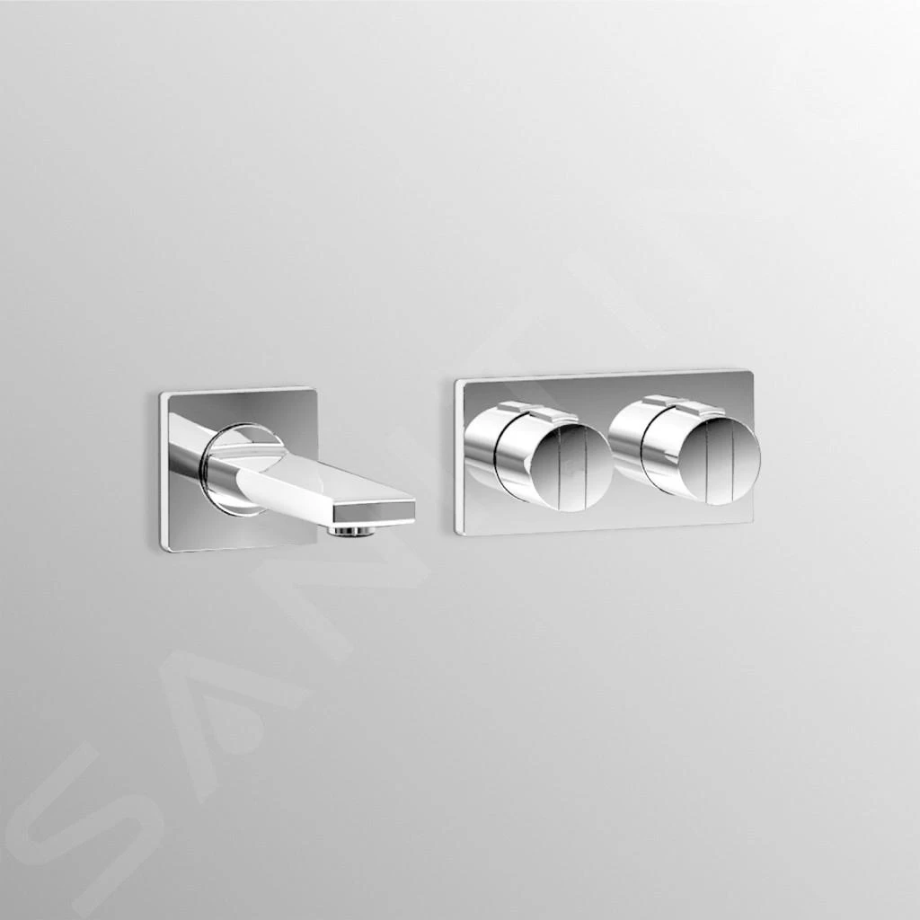 Ideal Standard Archimodule - Rosette De Revêtement à 2 Trous 83 X 166 Mm, Chrome A1505AA 6 Ideal Standard Archimodule - Rosette De Revêtement à 2 Trous 83 X 166 Mm, Chrome A1505AA – Image 4