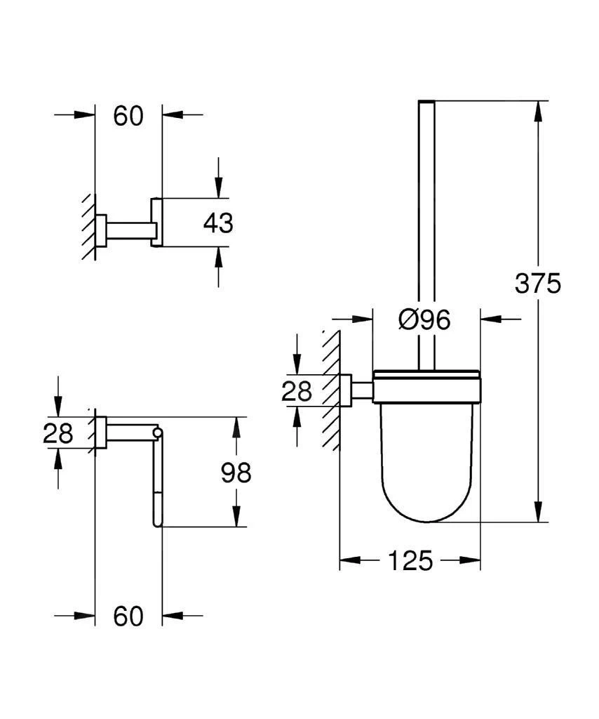 Grohe Essentials Cube - Kit D’adaptateurs, Chrome 40757001 4 Grohe Essentials Cube - Kit D’adaptateurs, Chrome 40757001 – Image 2