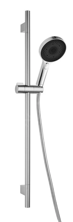 Kielle Aura - Set Tête De Douche, Barre Et Flexible, Chrome / Noir 20402SE0