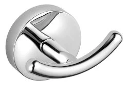 Aqualine Samba - Crochet Porte-serviette Double, Chrome SB123