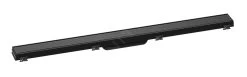 Hansgrohe RainDrain Match - Caniveau De Douche Linéaire Avec Grille En Inox 900, Avec Cadre Réglable En Hauteur, Noir 56040610