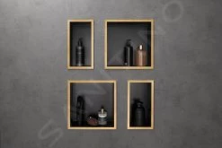 Hansgrohe XtraStoris Individual - Niche Murale Avec Cadre Design, 300x300x100 Mm, Noir Mat / Aspect D'or Poli 56098990 9 Hansgrohe XtraStoris Individual - Niche Murale Avec Cadre Design, 300x300x100 Mm, Noir Mat / Aspect D'or Poli 56098990 -Magasin De Salle De Bain 8ec7d445f4058695244f55f9