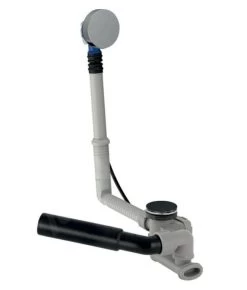 Geberit Accessoires - Garniture De Vidage Et De Trop-plein Pour Baignoire, Longueur 260 Mm, Kit Pour Assemblage, Chrome 150.520.21.6