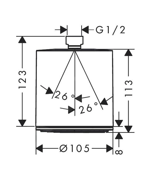 Hansgrohe Pulsify - Pommeau De Douche 105, 1 Jet, Noir Mat 24130670 4 Hansgrohe Pulsify - Pommeau De Douche 105, 1 Jet, Noir Mat 24130670 – Image 2