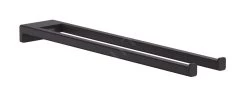 Hansgrohe AddStoris - Porte-serviettes Double, Longueur 450 Mm, Noir Mat 41770670