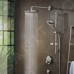 Hansgrohe Raindance S - Douche De Tête PowderRain 240,avec Bras, Chrome 27607000 -Magasin De Salle De Bain 914b03bac80d1188e6c2b66a