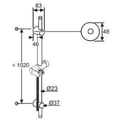 Kludi A-Qa - Barre De Douche 1,10 M, Chrome 6209505-00 5 Kludi A-Qa - Barre De Douche 1,10 M, Chrome 6209505-00 -Magasin De Salle De Bain 93b463c8a2a1165fbc619380