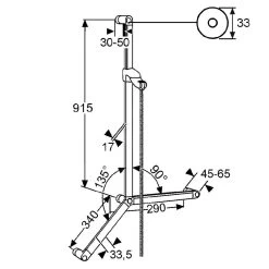 Kludi Sirena Care - Barre De Douche PMR, Chrome 6150205-00 -Magasin De Salle De Bain 93d54381d3f833e0330874bd