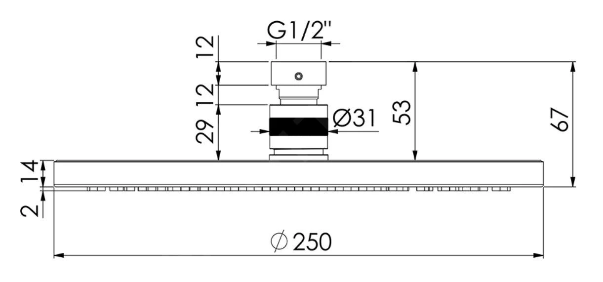 Steinberg 100 - Douche De Tête, Diamètre 250 Mm, Noir Mat 100 1686 S 4 Steinberg 100 - Douche De Tête, Diamètre 250 Mm, Noir Mat 100 1686 S – Image 2