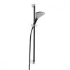 Kludi Fizz - Ensemble Pommeau De Douche, Flexible De Douche, Barre 900 Mm, 3 Jets, Noir Mat 6774087-00
