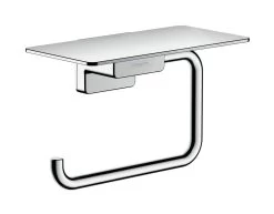 Hansgrohe AddStoris - Porte-papier Toilette Avec étagère, Chrome 41772000