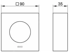 Keuco IXMO - Rosace De Rallonge 35 Mm, Aluminium 59551170282 -Magasin De Salle De Bain 99ac981344bf28024bc46182 2