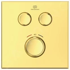 Ideal Standard CeraTherm Navigo - Mitigeur De Douche Thermostatique Encastré Pour 2 Sorties, Brushed Gold A7302A2 -Magasin De Salle De Bain 9a8306301594d004aeb666fe