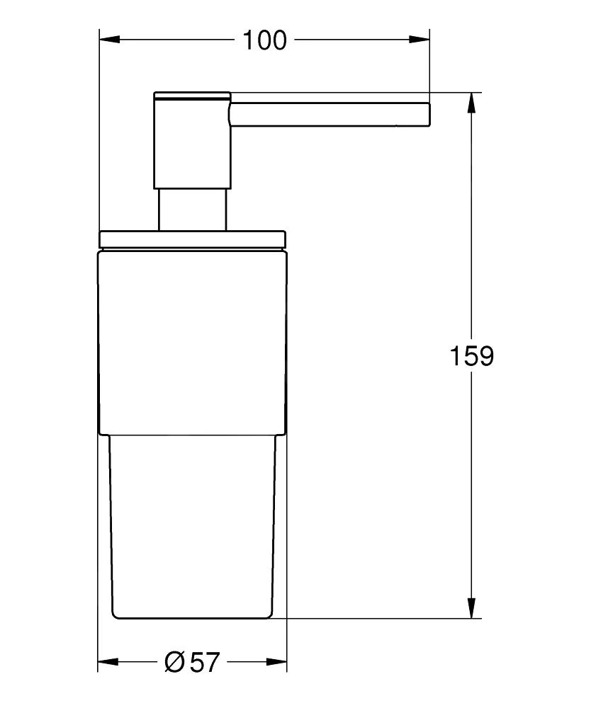 Grohe Atrio - Doseur De Savon Liquide, Cool Sunrise 40306GL3 4 Grohe Atrio - Doseur De Savon Liquide, Cool Sunrise 40306GL3 – Image 2