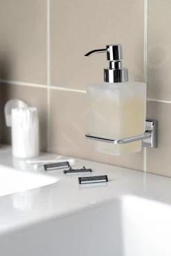 Sapho Gedy Colorado - Distributeur De Savon, Chrome/verre Satiné 6981 -Magasin De Salle De Bain 9c44aaa5b4542369754a5216
