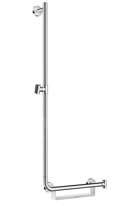 Hansgrohe Unica - Barre De Douche 1.100 Mm, Gauche, Blanc / Chrome 26403400 3 Hansgrohe Unica - Barre De Douche 1.100 Mm, Gauche, Blanc / Chrome 26403400