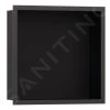 Hansgrohe XtraStoris Individual - Niche Murale Avec Cadre Design, 300x300x100 Mm, Noir Mat / Chrome Noir Brossé 56098340 -Magasin De Salle De Bain a354514f2a7e1b6bc5ea67ce
