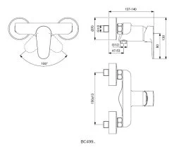 Ideal Standard Cerafine O - Mitigeur De Douche, Noir BC499XG -Magasin De Salle De Bain a6860843b53b0056ce515c9b