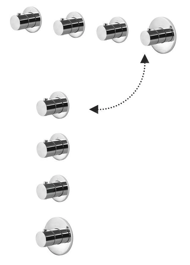 Paffoni Modular Box - Mitigeur Thermostatique Encastré, Pour 3 Sorties, Doré MDE019HG 5 Paffoni Modular Box - Mitigeur Thermostatique Encastré, Pour 3 Sorties, Doré MDE019HG – Image 3