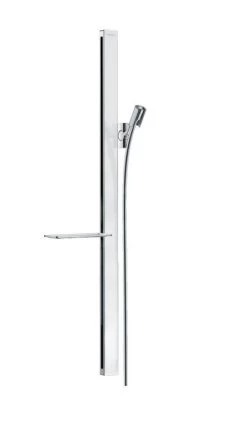 Hansgrohe Unica&apos;E - Barre De Douche 900 Mm Avec Flexible De Douche, Blanc/ Chrome 27640400