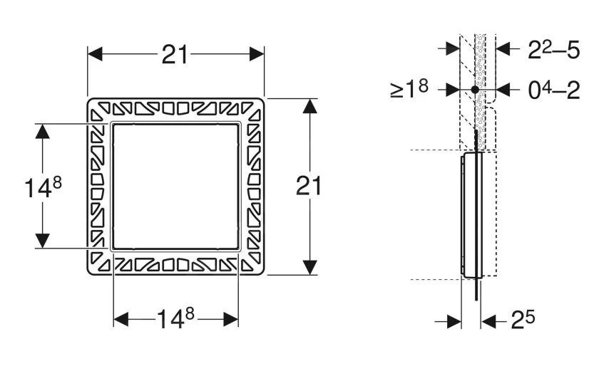 Geberit Accessoires - Plaque De Fermeture Pour Robinetterie De Lavabo 116.421.00.1 4 Geberit Accessoires - Plaque De Fermeture Pour Robinetterie De Lavabo 116.421.00.1 – Image 2