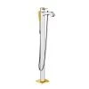 Hansgrohe Metropol Classic - Mitigeur De Baignoire Encastré à Levier Pour Installation Au Sol, Design Chrome / Doré 31445090 -Magasin De Salle De Bain aa693a517f9a27feaef90c97