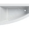 Geberit Selnova Square - Baignoire Asymétrique 1600x1000x470 Mm, Gauche, Blanc 554.292.01.1