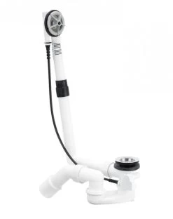 Bette Accessoires - Garniture De Vidage Et Trop-plein, Câble Bowden, Longueur 725 Mm, Chrome B602-901