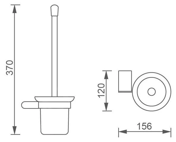 Novaservis Titania Naty - Brosse WC Murale Avec Support, Verre Dépoli/chrome 66633,0 4 Novaservis Titania Naty - Brosse WC Murale Avec Support, Verre Dépoli/chrome 66633,0 – Image 2