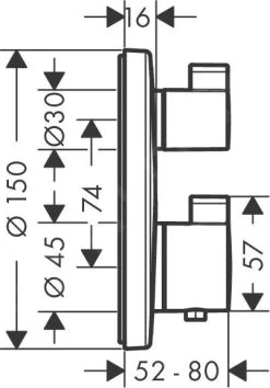 Hansgrohe Ecostat S - Mitigeur Thermostatique Encastré, 2 Sorties, Or Poli 15758990 5 Hansgrohe Ecostat S - Mitigeur Thermostatique Encastré, 2 Sorties, Or Poli 15758990 -Magasin De Salle De Bain b1e6a0a068412cc323a0aadb