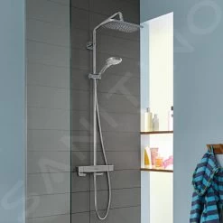 Hansgrohe Croma - Colonne De Douche Thermostatique Showerpipe, 1jet,EcoSmart, Chrome 27660000 22 Hansgrohe Croma - Colonne De Douche Thermostatique Showerpipe, 1jet,EcoSmart, Chrome 27660000 -Magasin De Salle De Bain b3566c87820872eb9c3f0e38