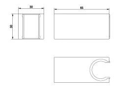 Kielle Accessoires - Support Mural De Douchette, Noir Mat 20901034 -Magasin De Salle De Bain b54e5f4642837aec0a92a11c