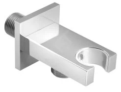 Sapho Douches - Support De Douchette Fixe, Avec Débouché, Chrome AQ591