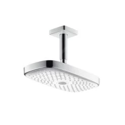 Hansgrohe Raindance Select E - Douche De Tête 300, 2 Jets, Bras De Douche 100 Mm, Blanc/chrome 27384400
