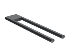 Keuco Edition 400 - Porte-serviettes Double, Longueur 340 Mm, Chrome Noir 11519130000