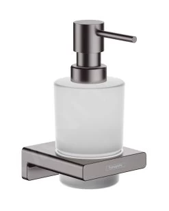 Hansgrohe AddStoris - Distributeur De Savon Avec Support, Verre Mat / Chrome Noir Brossé 41745340