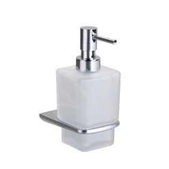 Kielle Vega - Distributeur De Savon Avec Support, Verre Mat / Chrome 40118000