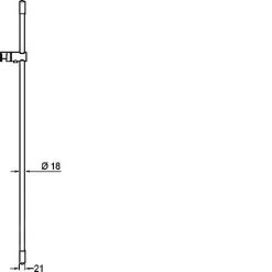 Hansa Purejet - Barre De Douche 900 Mm, Chrome 04550200 -Magasin De Salle De Bain bfab36a472cf4a2c986400d8