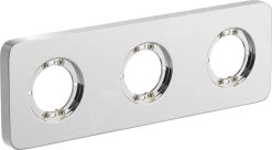 Ideal Standard Archimodule - Rosette De Revêtement à 3 Trous SOFT 83 X 249 Mm, Chrome A1542AA