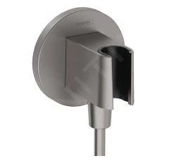 Hansgrohe Fixfit - Coude De Raccordement Avec Support, Chrome Noir Brossé 26888340