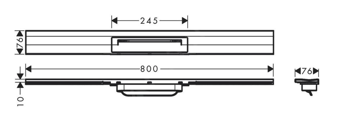 Hansgrohe RainDrain Flex - Caniveau De Douche Linéaire Avec Grille En Inox 800, Installation Contre Le Mur, Découpable, Inox Brossé 56051800 4 Hansgrohe RainDrain Flex - Caniveau De Douche Linéaire Avec Grille En Inox 800, Installation Contre Le Mur, Découpable, Inox Brossé 56051800 – Image 2