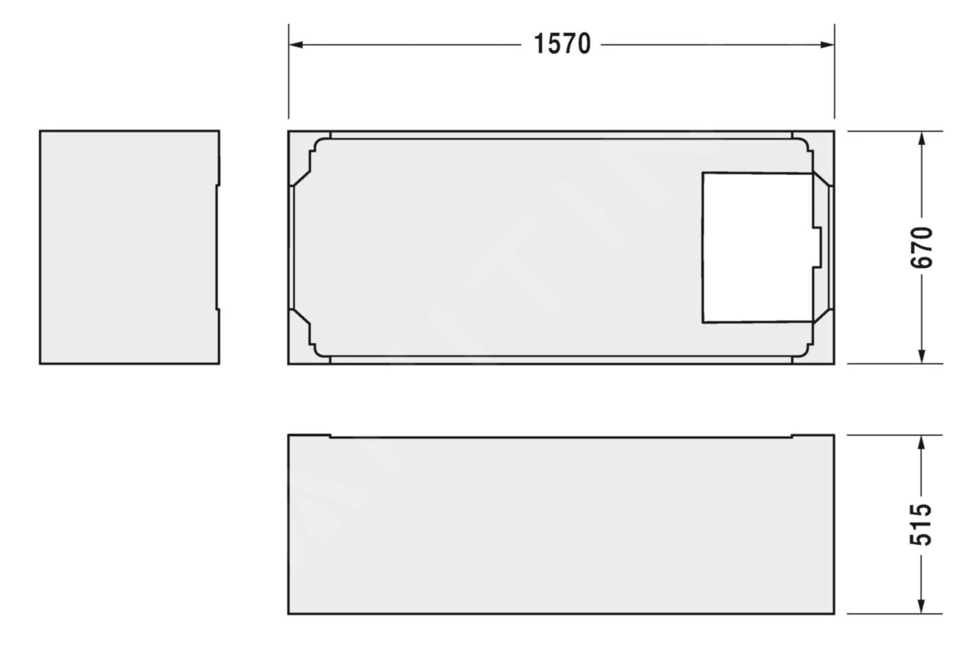 Duravit Accessoires - Support Pour Baignoire D-Code, 1600x700 Mm 790470000000000 4 Duravit Accessoires - Support Pour Baignoire D-Code, 1600x700 Mm 790470000000000 – Image 2