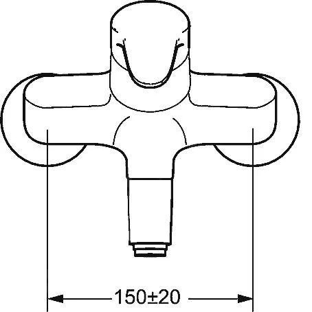 Hansa Mix - Mitigeur De Lavabo Mural, Chrome 01949283 5 Hansa Mix - Mitigeur De Lavabo Mural, Chrome 01949283 – Image 3