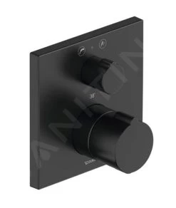 Duravit C.1 - Mitigeur Thermostatique De Baignoire Encastré, Pour 2 Sorties, Noir Mat C15200013046