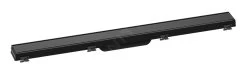 Hansgrohe RainDrain Match - Caniveau De Douche Linéaire Avec Grille En Inox 800, Avec Cadre Réglable En Hauteur, Noir 56038610