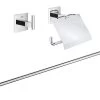 Grohe QuickFix Start Cube - Set D'accessoires De Salle De Bain 3 En 1, Chrome 41124000 2 Grohe QuickFix Start Cube - Set D'accessoires De Salle De Bain 3 En 1, Chrome 41124000 -Magasin De Salle De Bain ceeeacfbb6e22181b06fe702